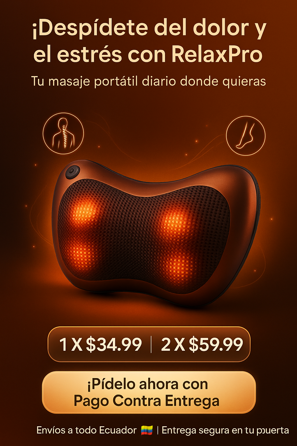 RelaxPro – Tu masaje portátil diario.