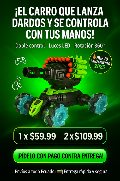 MegaStrike – Carro Lanza Dardos Doble Control